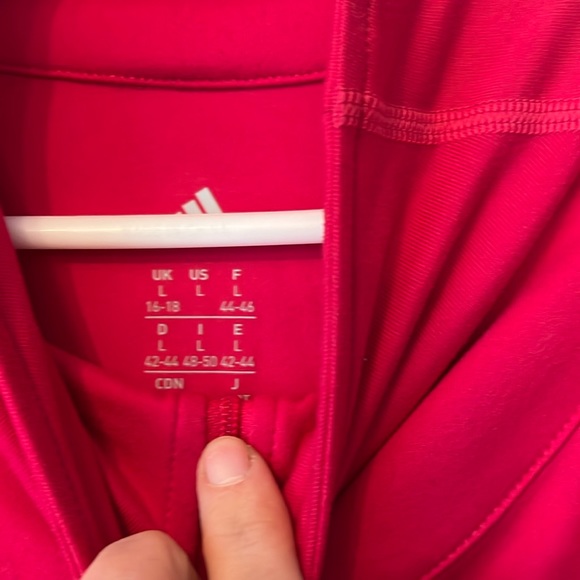 Adidas Women's Magenta
Climalite 1/4 Zip Pullover Sz L - Picture 5 of 6